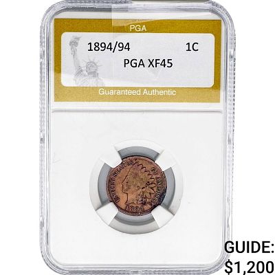 1894/94 Indian Head Cent PGA XF45