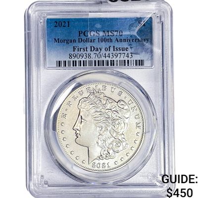 2021 Morgan Silver Dollar PCGS MS70
