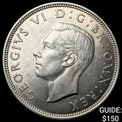 1945 Great Britain Silver Half Crown UNCIRCULATED
