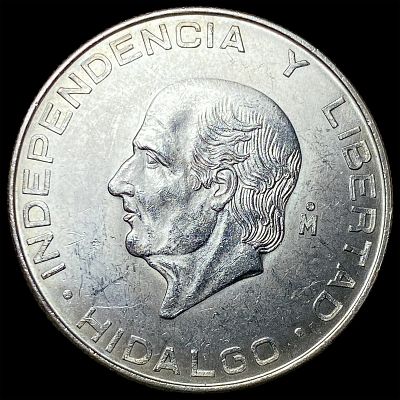 1955 Mexico Silver 5 Pesos UNCIRCULATED