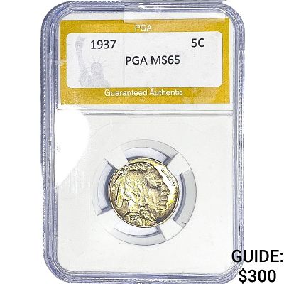 1937 Buffalo Nickel PGA MS65