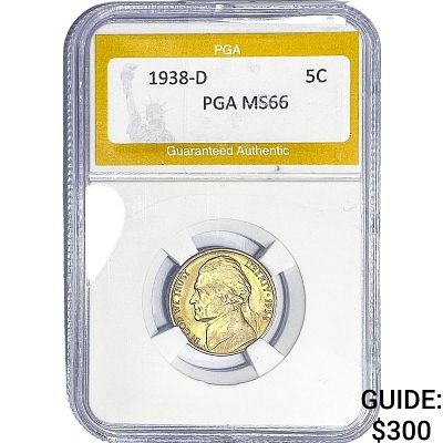1938-D Jefferson Nickel PGA MS66