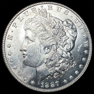 1887 Morgan Silver Dollar GEM BU