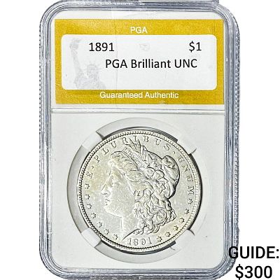 1891 Morgan Silver Dollar PGA BU