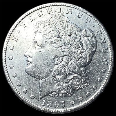1897-S Silver Morgan Dollar CHOICE AU