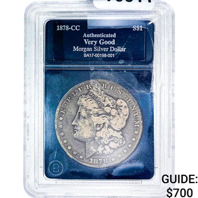 1878-CC Morgan Silver Dollar