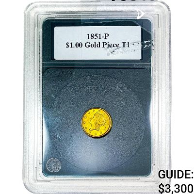 1851-P Type 1 Dollar