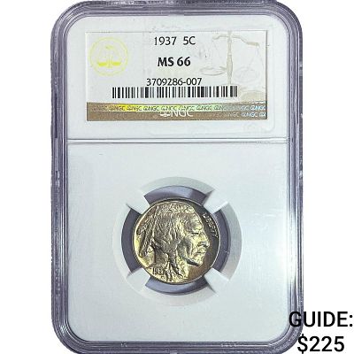 1937 Buffalo Nickel NGC MS66