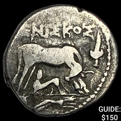 Illyria 260-167/98 BC Silver Drachm NEARLY UNCIRCULATED