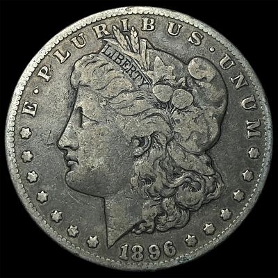 1896-S Silver Morgan Dollar NEARLY UNCIRCULATED. 1896-S Silver Morgan Dollar NEARLY UNCIRCULATED