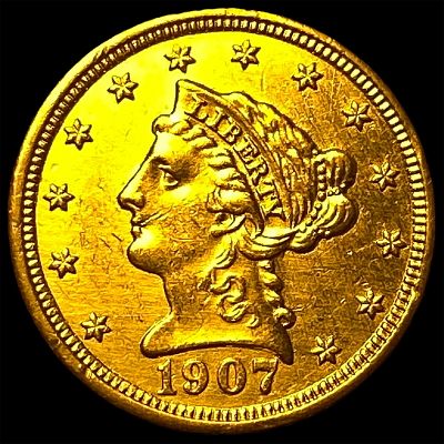 1907 Gold $2.5 Liberty Head Quarter Eagle CLOSELY UNCIRCULATED