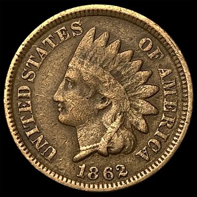 1862 Indian Head Cent NEARLY UNCIRCULATED