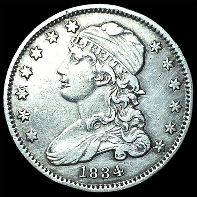 1834 Capped Bust Quarter NEARLY UNCIRCULATED