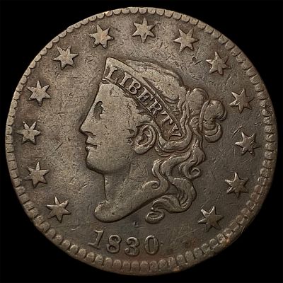 1830 Coronet Head Large Cent LIGHTLY CIRCULATED. 1830 Coronet Head Large Cent LIGHTLY CIRCULATED