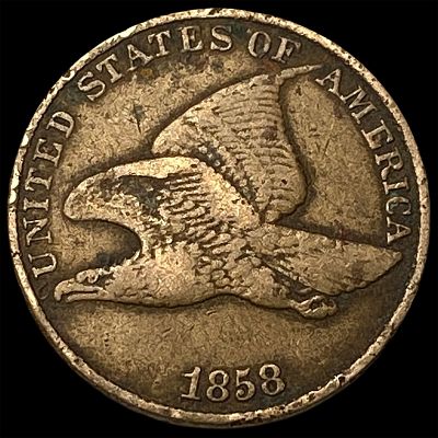 1858 Flying Eagle Cent NEARLY UNCIRCULATED