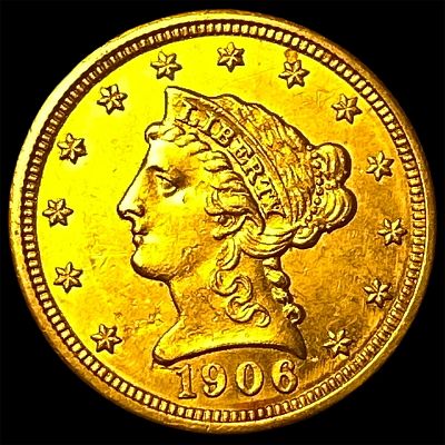 1906 Liberty Head Gold Quarter Eagle $2.50 CLOSELY UNCIRCULATED. 1906 Liberty Head Gold Quarter 