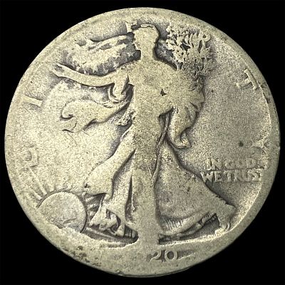 1920-D Silver Walking Liberty Half Dollar NICELY CIRCULATED. 1920-D Silver Walking Liberty Half 