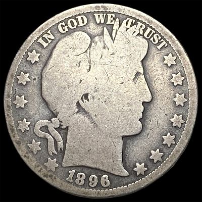 1896-O Silver Barber Half Dollar NICELY CIRCULATED. 1896-O Silver Barber Half Dollar NICELY 