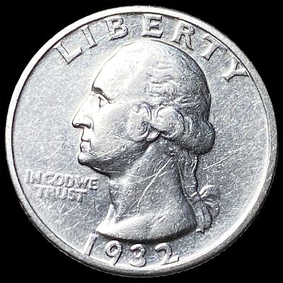 1932-D Silver Washington Quarter CLOSELY UNCIRCULATED. 1932-D Silver Washington Quarter CLOSELY 