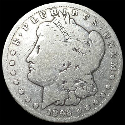 1892-CC Morgan Silver Dollar NICELY CIRCULATED. 1892-CC Morgan Silver Dollar NICELY CIRCULATED