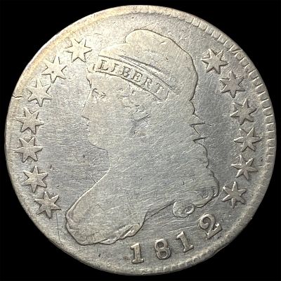 1812 Capped Bust Half Dollar NICELY CIRCULATED. 1812 Capped Bust Half Dollar NICELY CIRCULATED