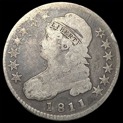 1811 Capped Bust Half Dollar NICELY CIRCULATED. 1811 Capped Bust Half Dollar NICELY CIRCULATED