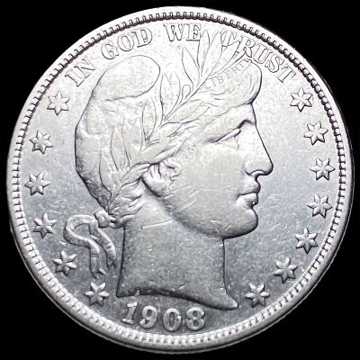 1908-D Silver Barber Half Dollar CLOSELY UNCIRCULATED. 1908-D Silver Barber Half Dollar CLOSELY 