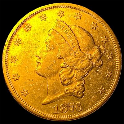 1876 Gold $20 Liberty Head Double Eagle CLOSELY UNCIRCULATED. 1876 Gold $20 Liberty Head Double 
