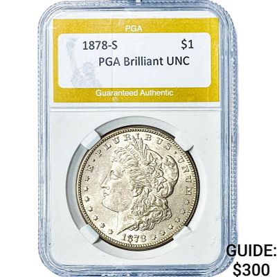 1878-S Morgan Silver Dollar PGA Brilliant UNC