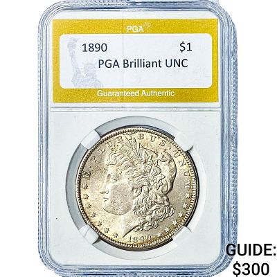 1890 Morgan Silver Dollar PGA Brilliant UNC