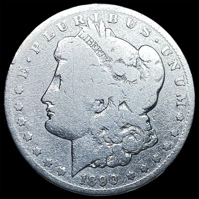 1890-CC Silver Morgan Dollar LIGHTLY CIRCULATED. 1890-CC Silver Morgan Dollar LIGHTLY CIRCULATED