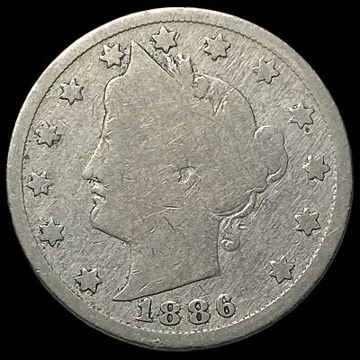 1886 Liberty Head Nickel NICELY CIRCULATED