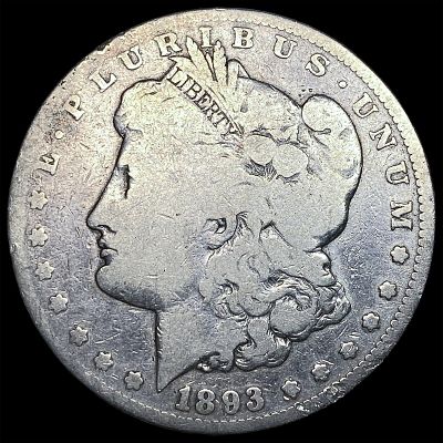 1893-CC Silver Morgan Dollar LIGHTLY CIRCULATED. 1893-CC Silver Morgan Dollar LIGHTLY CIRCULATED