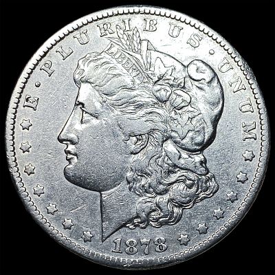 1878-CC Silver Morgan Dollar CLOSELY UNCIRCULATED. 1878-CC Silver Morgan Dollar CLOSELY UNCIRCULATED