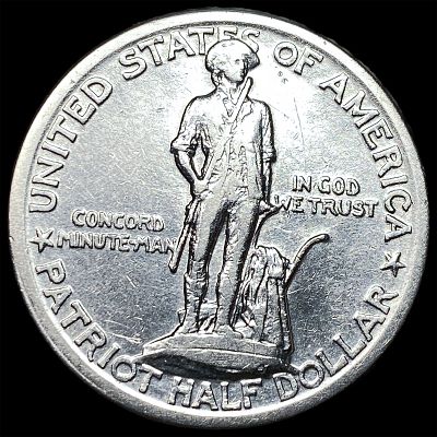 1925 Silver Lexington-Concord Half Dollar CLOSELY UNCIRCULATED. 1925 Silver Lexington-Concord 