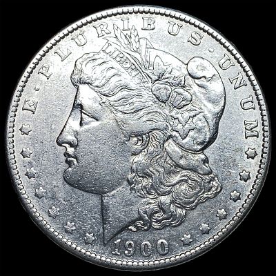 1900-S Silver Morgan Dollar ABOUT UNCIRCULATED. 1900-S Silver Morgan Dollar ABOUT UNCIRCULATED