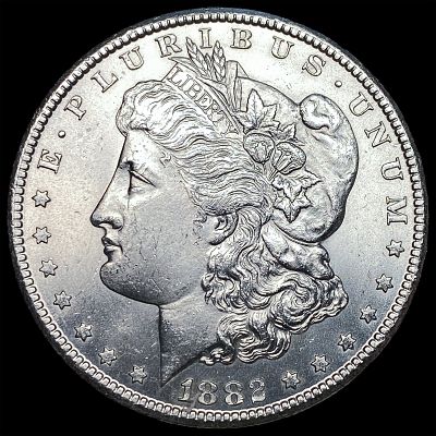 1882-CC Silver Morgan Dollar GEM BU