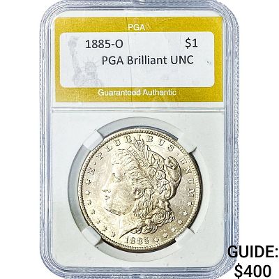 1885-O Morgan Silver Dollar PGA Brilliant UNC