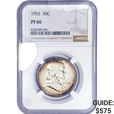 1952 Franklin Half Dollar NGC PF66