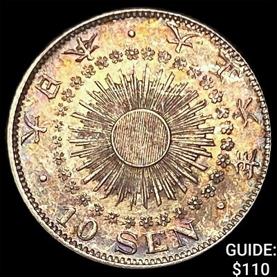 1917 Japan Silver 10 Sen