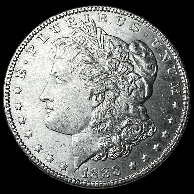 1888 Morgan Silver Dollar NEARLY UNCIRCULATED