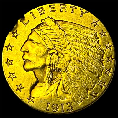 1913 Indian Head Gold $2.50 Quarter Eagle UNCIRCULATED. 1913 Indian Head Gold $2.50 Quarter 