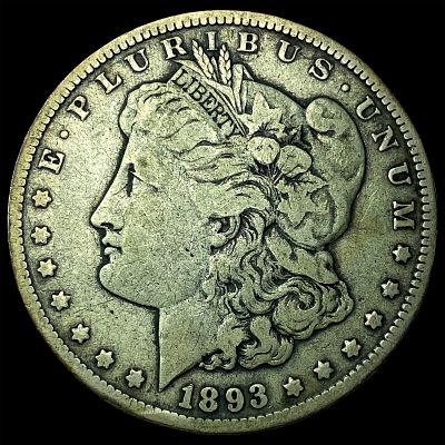 1893-CC Silver Morgan Dollar LIGHTLY CIRCULATED. 1893-CC Silver Morgan Dollar LIGHTLY CIRCULATED