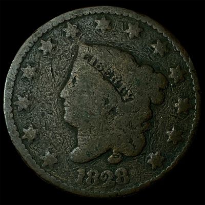 1828 Coronet Head Large Cent NICELY CIRCULATED