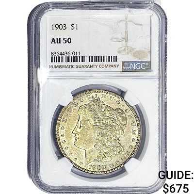 1903 Morgan Silver Dollar NGC AU50