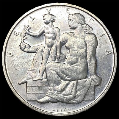 1948 Switzerland Silver 5 Francs