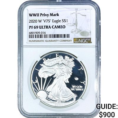 2020-W Silver Eagle NGC PF69 Ultra Cameo