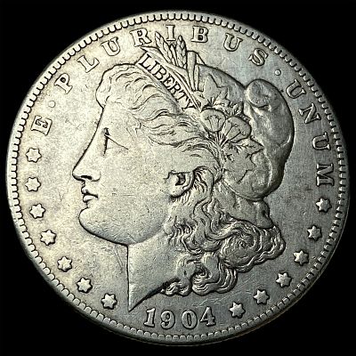 1904-S Silver Morgan Dollar LIGHTLY CIRCULATED