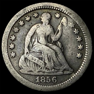 1856-O Silver Seated Liberty Half Dime LIGHTLY CIRCULATED