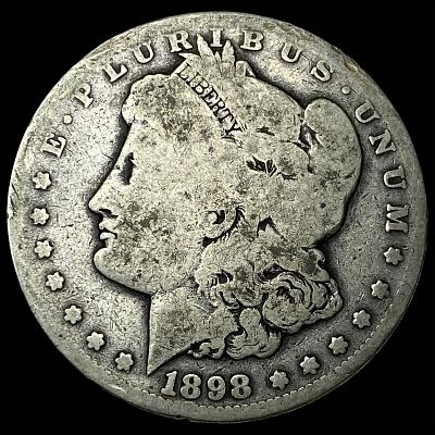 1898-S Silver Morgan Dollar LIGHTLY CIRCULATED